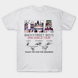 DNA Backstreet Boys DNA World Tour Thank You For The Memories T-Shirt